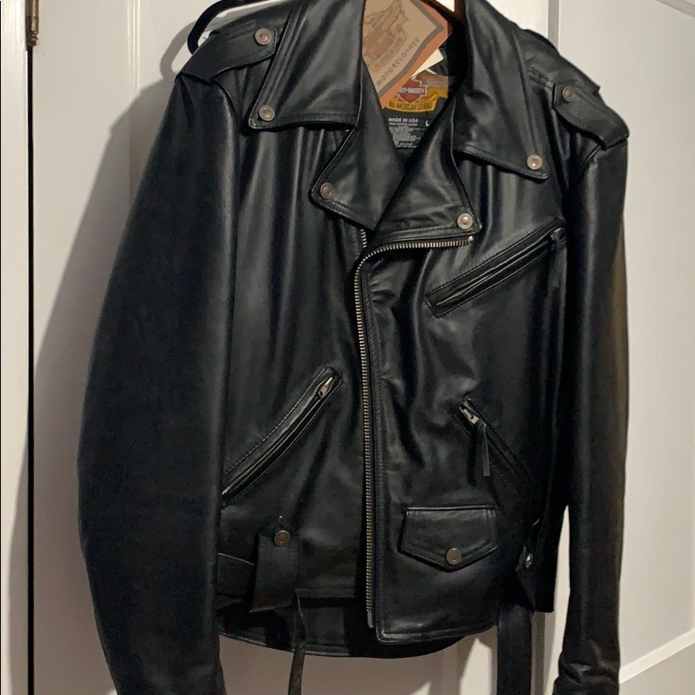 authentic Harley-Davidson leather motorcycle